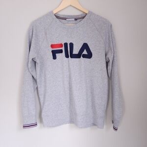 Grey Fila  crewneck